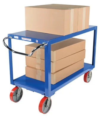 Vestil DH-PU2.4-2448 ergo-handle cart shown from an alternate angle