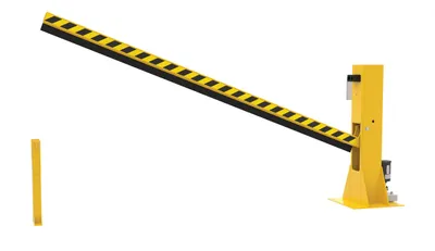 Vestil DJG-100-10 dock barricade shown from an alternate angle