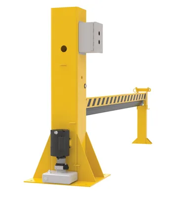 Vestil DJG-100 dock barricade shown from an alternate angle
