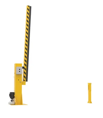 Vestil DJG-100 dock barricade shown from an alternate angle