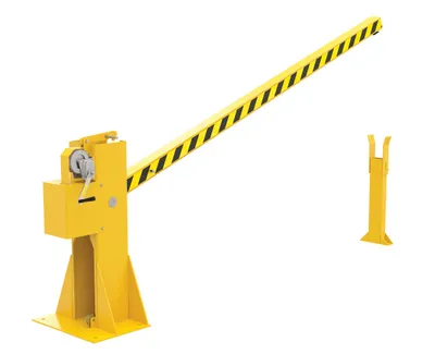 Vestil DJG-100MW dock barricade shown from an alternate angle