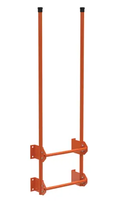 Vestil Steel Walk Through Dock Ladder 2 Step 300 Lb. Capacity Orange
