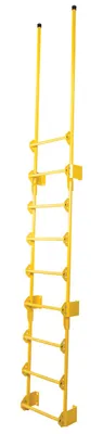 Vestil DKL-9 walk-thru style dock ladder shown from an alternate angle
