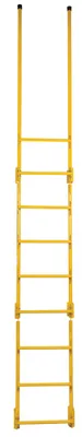 Vestil DKL-9 walk-thru style dock ladder shown from an alternate angle