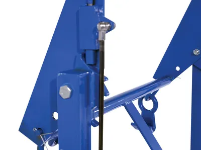 Vestil DM-550 drum lifter palletizer shown from an alternate angle