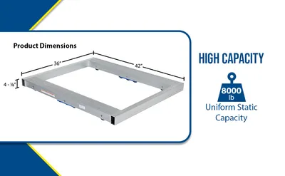 Vestil DOL-3642-10T aluminum pallet dollie feature highlights