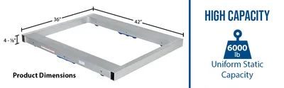 Vestil DOL-3642-8T aluminum pallet dollie feature highlights