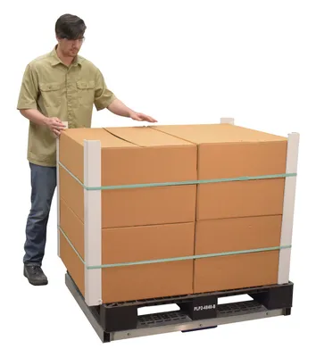 Vestil DOL-3648-8T aluminum pallet dollie shown from an alternate angle