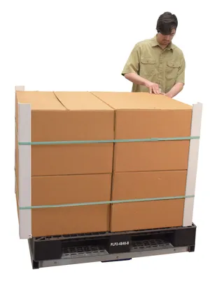 Vestil DOL-4048-8T aluminum pallet dollie shown from an alternate angle