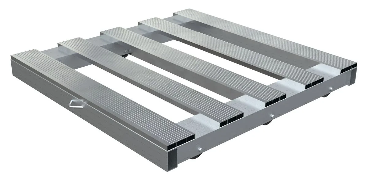 Vestil DOL-PT-4242-6T aluminum pallet dollie
