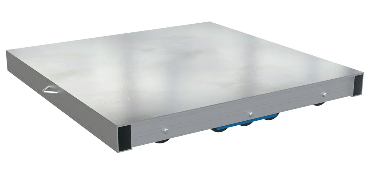 Vestil DOL-ST-3636-10T aluminum pallet dollie