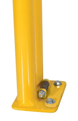 Vestil DPR-2616 steel dock plate storage rack shown from an alternate angle