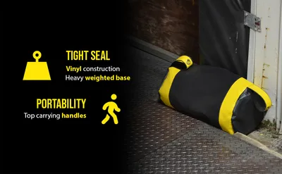 Vestil DRAFT-18 dock seal draft blocker feature highlights