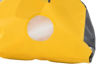 Vestil DRAFT-18-YL dock seal draft blocker shown from an alternate angle