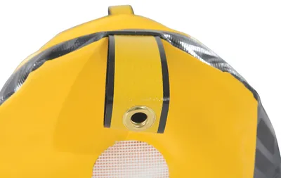 Vestil DRAFT-18-YL dock seal draft blocker shown from an alternate angle
