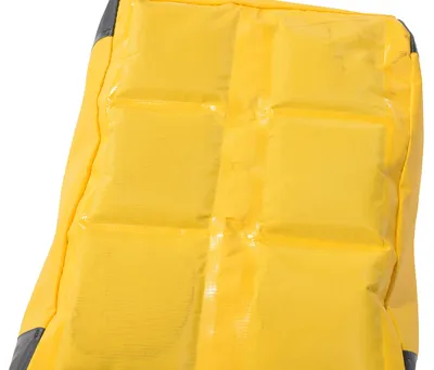 Vestil DRAFT-18-YL dock seal draft blocker shown from an alternate angle
