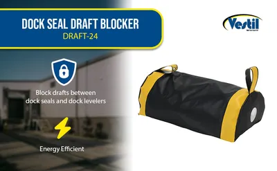 Vestil DRAFT-24 dock seal draft blocker feature highlights