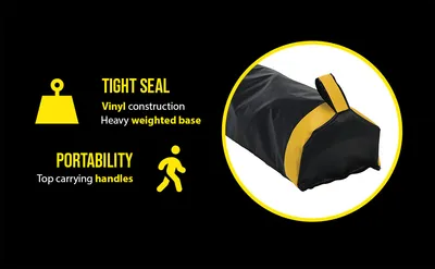 Vestil DRAFT-36 dock seal draft blocker feature highlights