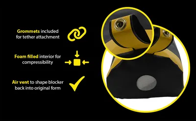 Vestil DRAFT-36 dock seal draft blocker feature highlights