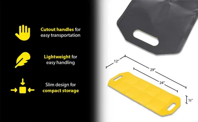 Vestil DRAFT-MT-24 dock draft mat feature highlights