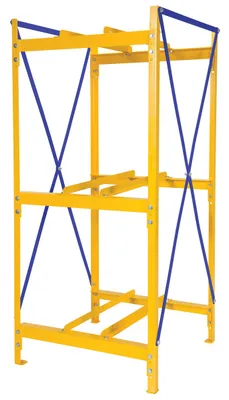 Vestil DRK-1-3 horizontal drum storage rack shown from an alternate angle
