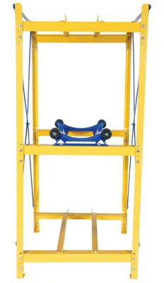 Vestil DRK-PRDC-42-R horizontal drum storage rack shown from an alternate angle