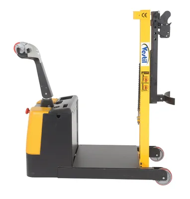 Vestil DRLT-CB-54-PDPL counter balanced drum stacker shown from an alternate angle