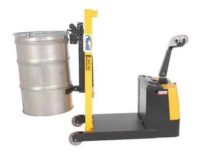 Vestil DRLT-CB-54-PDPL counter balanced drum stacker shown from an alternate angle