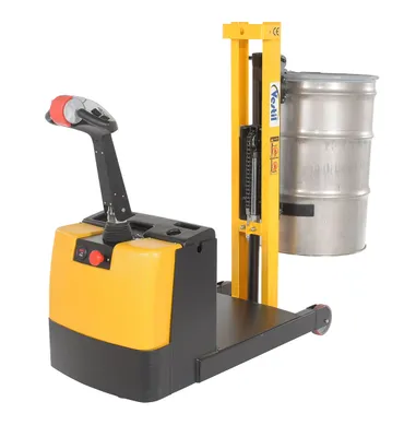 Vestil DRLT-CB-54-PDPL counter balanced drum stacker shown from an alternate angle