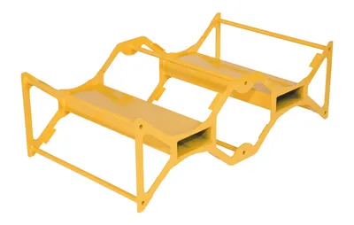 Vestil DRMR-3055-FP drum rack with fork pocket shown from an alternate angle