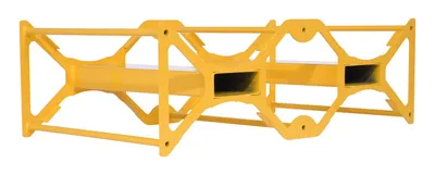 Vestil DRMR-3055-FP drum rack with fork pocket shown from an alternate angle