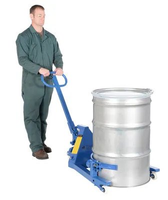 Vestil DRUM-55S portable drum jack shown from an alternate angle