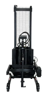 Vestil DRUM-LRT-AIR portable drum lifter rotator transporter shown from an alternate angle