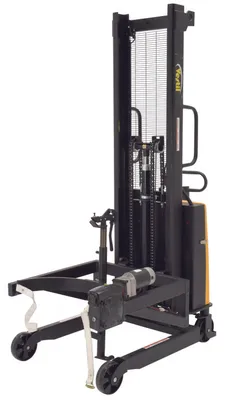 Vestil DRUM-LRT-DC-II portable drum lifter rotator transporter shown from an alternate angle