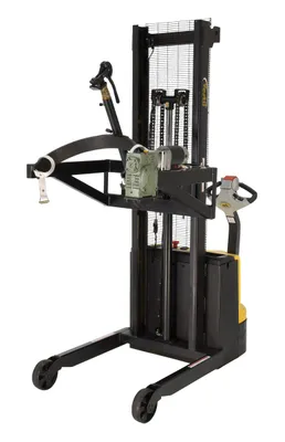 Vestil DRUM-LRT-DC-SCL portable drum lifter rotator transporter shown from an alternate angle