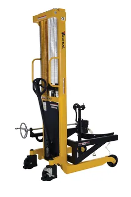 Vestil DRUM-LRT portable drum lifter rotator transporter shown from an alternate angle