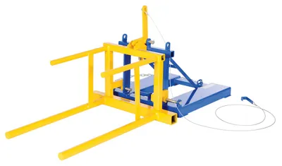 Vestil DRUM-P-55 drum positioner shown from an alternate angle