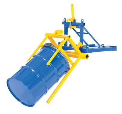 Vestil DRUM-P-55 drum positioner shown from an alternate angle
