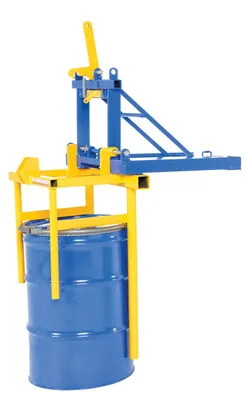 Vestil DRUM-P-55 drum positioner shown from an alternate angle