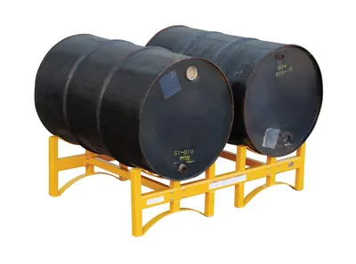 Vestil DRUM-RACK-2 stackable drum rack shown from an alternate angle