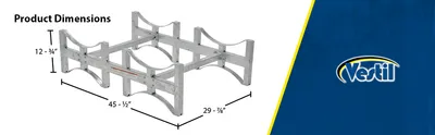 Vestil DRUM-RACK-2-G stackable drum rack feature highlights