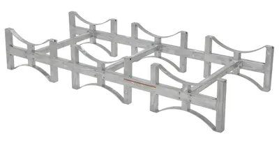 Vestil DRUM-RACK-3-G stackable drum rack shown from an alternate angle