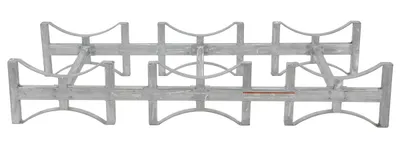 Vestil DRUM-RACK-3-G stackable drum rack shown from an alternate angle
