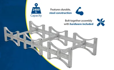 Vestil DRUM-RACK-3-G stackable drum rack feature highlights