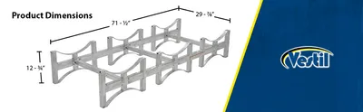 Vestil DRUM-RACK-3-G stackable drum rack feature highlights