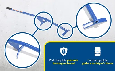 Vestil DTP-11 manual drum upender feature highlights