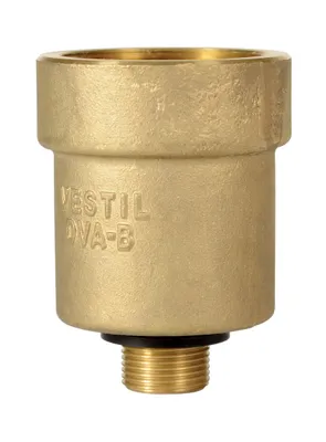 Vestil DVA-B brass drum vent adaptor shown from an alternate angle