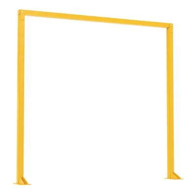 Vestil Steel Economical Overhead Door Warning Barrier 9 Ft. x 10 Ft. Yellow
