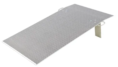 Vestil E-3660 aluminum economizer dockplate shown from an alternate angle