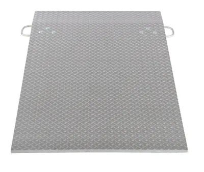 Vestil E-3660 aluminum economizer dockplate shown from an alternate angle